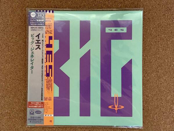 ☆★ 中古美品!! Yes: BIG GENERATOR 【紙ジャケット・コレクション最終章～MQA-CD/UHQCDエディション】 ★☆