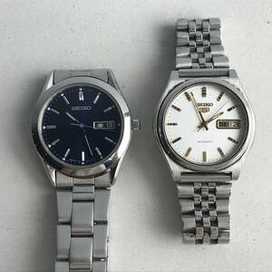 ③ SEIKO 青 ブルー 7N43-9080 / SEIKO5 AUTOMATIC 7009-3170 セイコー 腕時計 カレンダー ヴィンテージ vintage watch 動作品含む 現状品