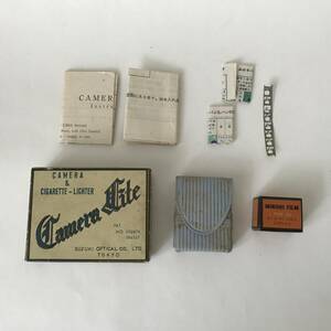 Camera Lite camera lighter microminiature camera CAMERA&CIGARETTE-LIGHTER SUZUKI OPTICAL MINORI FILM film retro box attaching instructions attaching present condition goods 