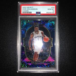 2022 PANINI SELECT ZION WILLIAMSON COSMIC PRIZM PSA10 GEM MINT