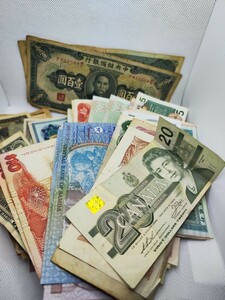 旧紙幣 外国紙幣　まとめ　中国　カナダ　アメリカ他　コレクション