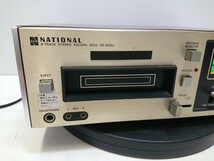 管理0921 NATIONAL ナショナル RS-805U 8トラックデッキ 8トラ 音響機器 オーディオ機器 通電確認済み ジャンク_画像2