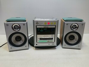 管理1018 AIWA アイワ システムコンポ XR-MD110 ミニディスク＆コンパクトディスクオーディオシステム リモコン欠品 動作確認済み ジャンク