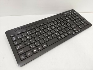 管理0954 NEC ワイヤレスキーボード 無線キーボード KG-1129 チルトスタンド1個欠品 通電のみ 