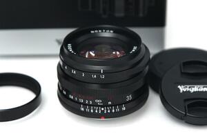 極美品｜フォクトレンダー NOKTON 35mm F1.2 Xマウント用 CA01-M1459-2A3 Xマウント 単焦点 標準レンズ MF 富士フイルム コシナ