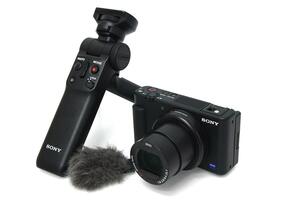 美品｜ソニー LOGCAM ZV-1G シューティンググリップキット CA01-M1583-2Q2B SONY デジタルカメラ Bluetooth対応 三脚機能付き 中古