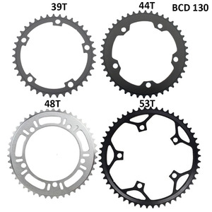 折りたたみ式ロードバイクチェーンホイール 39T 44T 48T 53T 130BCD 固定ギア バイクパーツ