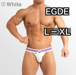 EGDE RIB-OUT ジョックストラップ L-XL / スーパーローライズ GMW GX3 白　ケツワレ