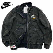 NIKE ナイキ 90年代 ヴィンテージ風 レトロストーン加工 ジャケット DV3314-010 黒 S_画像1