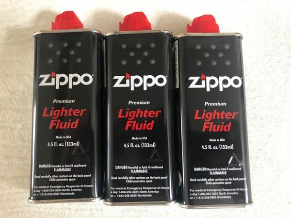 Zippo ジッポライター用オイル　ハクキンカイロ用オイル　小缶3個セット