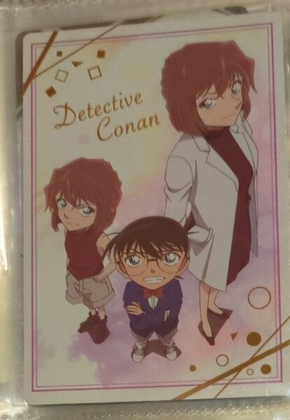 イタジャガ名探偵コナン　ビジュアルカード（レア）V-26 江戸川コナン＆灰原哀（シェリー）　 1枚。