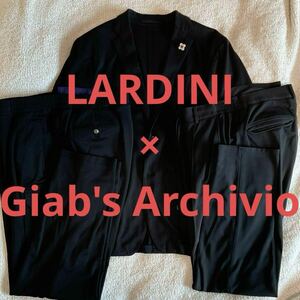 LARDINI × Giab's Archivio セットアップ スーツ 48 ラルディーニ ジャブスアルキビオ コラボ ジャケット スラックス マサッチョ