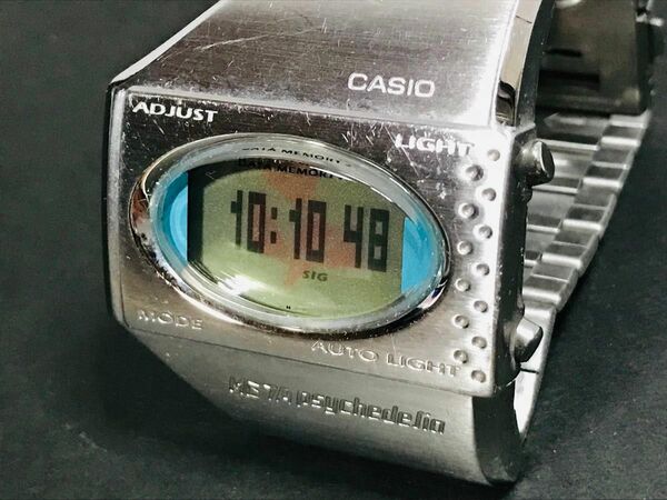 希少品 CASIO ME-100 META psychedelia 腕時計 デジタルウォッチ カシオ 動作品