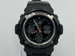 1円〜 動作品 CASIO G-SHOCK／カシオ G-ショック アナデジ AW-590 クォーツ メンズ腕時計