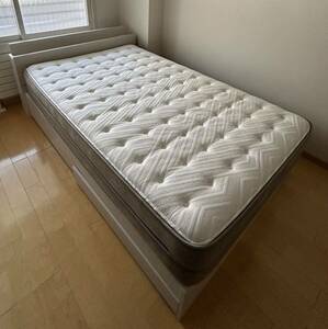 nitoli double bed N-Sleep drawer attaching white mattress storage bed head board Sapporo exhibition pickup welcome!