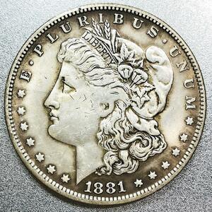 モルガン 1ドル銀貨 1881年 CC　レプリカコイン
