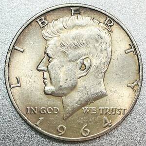 ケネディ リバティ ハーフダラー 銀貨 1964年　レプリカコイン
