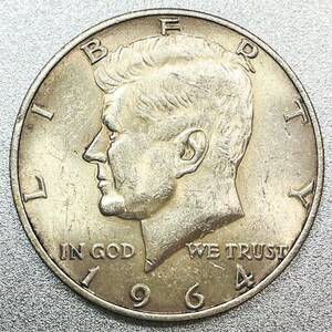 ケネディ リバティ ハーフダラー 銀貨 1964年　レプリカコイン