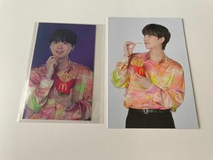 BTS 防弾少年団 SUGA ユンギ マクドナルド コラボ トレカ カード 2枚セット マクド マック 美品