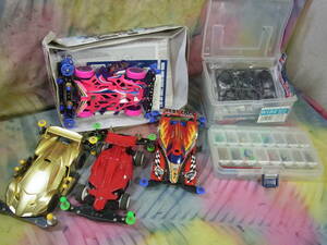  Tamiya /TAMIYA Mini 4WD body + parts set / together heat edge / Max Bray car XX-13/fe start je-n operation not yet verification / Junk 