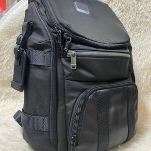 極美品 大容量 ●TUMI トゥミ リュック バックパック ビジネスバッグ ALPHA BRAVO アルファ ブラボー ティンダル ユーティリティ レザー 黒