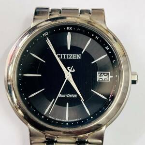 シチズンCITIZENメンズ腕時計 エコドライブ Eco-Drive 電波ソーラー チタン H415-S063311 稼働品