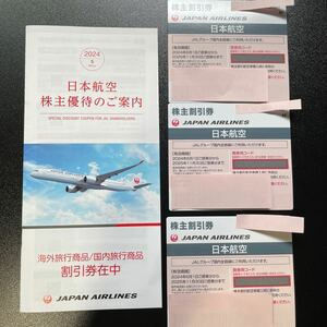 JAL 株主優待 ３枚　＋各種割引券