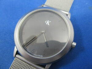  battery replaced / operation goods CalvinKlein Calvin Klein K3111 K3112 men's quartz wristwatch Switzerland made [#2050]