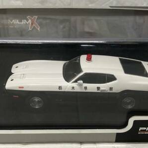 保管品 プレミアムX FORD MUSTANG MACH 1 マスタングマッハ1 栃木県警 1/43の画像1