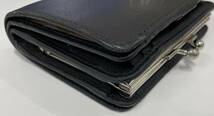 Vivienne Westwood ヴィヴィアン ウエストウッド 二つ折り財布 がま口 ブラック 保管品 注目 ９９円スタート_画像7