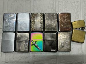 Zippo ジッポ オイルライター おまとめ ハンマートーン アーマー 編み込み 他 色々まとめ 爆安 99円スタート