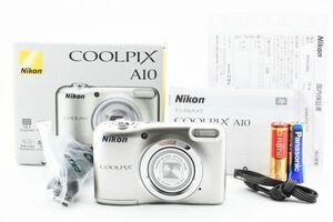 【箱付き・付属品多数】 Nikon ニコン COOLPIX A10 コンパクト デジタルカメラ コンデジ #1520