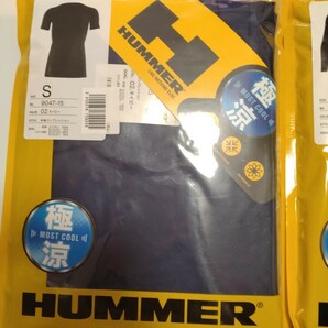 HUMMER  メンズ極涼  アタックベースクールコンプレッション ネイビー色 Sサイズ 合計２枚の画像2