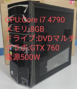 訳あり HP ENVY Phoenix 810-380 ゲーミングPC デスクトップ 