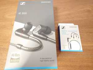 ゼンハイザー(Sennheiser) イヤホン 有線 IE 200 ブラック + マイク付きケーブル