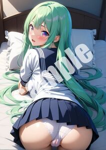 【★1円～】オリジナル 美女 美少女 キレイ コスプレ 制服 イラストポスター 同人 アート アニメ ポスター A4 高画質 高品質 限定 5395