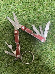 ACT#013 JUNK品　1円スタート　LEATHERMAN MICRA Red レザーマン マルチツール ツールナイフ マイクラ ハサミ