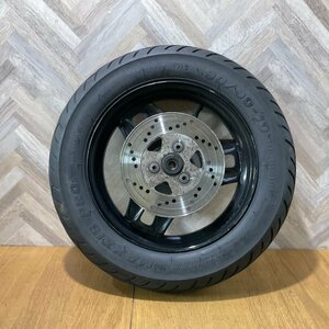 【O02-50】スズキ アドレスV125S CF4MA フロントホイール タイヤ付 山無し 振れ無し 動作確認済み 純正部品