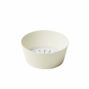 ideaco (イデアコ) サラダボウル サンドホワイト 直径22cm 高さ9.5cm usumono salad bowl (ウスモノ サラダ