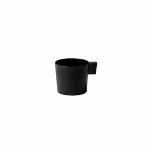 ideaco (イデアコ) マグカップ 8cm ブラック usumono cup (ウスモノカップ)