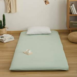  three . bed futon cover washing with water processing double long green sheet pastel color stylish single goods 429732-0014