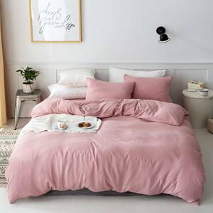  three ... futon cover washing with water processing double long pink pastel color ... wrinkle becoming difficult 429731-0012