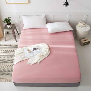  three . box sheet washing with water wrinkle processing double pink sheet single goods mattress cover through year 429844-0012
