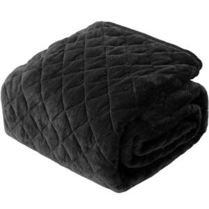  aqua (AQUA) mofua bed pad double winter mofua warm .. suddenly bed blanket black .... microfibre ..