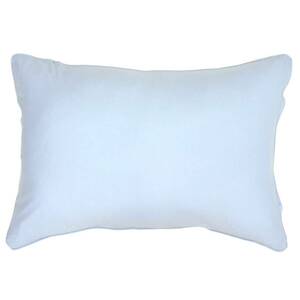 メリーナイト 枕カバー 無地カラー サックスブルー 約50×70cm ホテル仕様枕用 ファスナー式 まくらが入れやすい 綿100% ニット素材