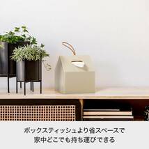 ライクイット (like-it) 再生プラスチックを使ったティッシュホルダー ホワイト THR-01 ティッシュ カバー ボックス ティッシュ対_画像2