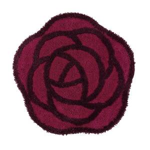 センコー S.D.S ローズ 薔薇をかたどった小さな マット パープル 直径約38cm 18713