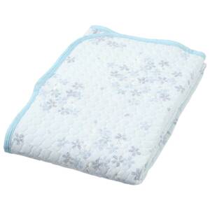 nishikawa [ west river ] bed pad double ... soft two -ply gauze . water speed . gap difficult four . rubber attaching blue CM2203140