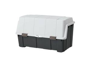 天馬(Tenma) 大容量の屋外収納ボックス 日本製 重い物でも取り出しやすい大きく開くコンテナ ベランダ収納 ホームボックス 灯油タンクにピ