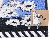 丸眞 ミニタオル MOOMIN ムーミン ボトムシリーズ/ブルー コミックアート 25×25cm 母の日 誕生日 プレゼント ギフト 14050_画像2